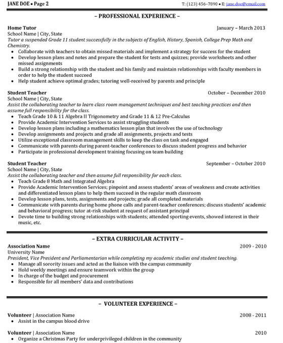 Resume Templates101 Resume Picture